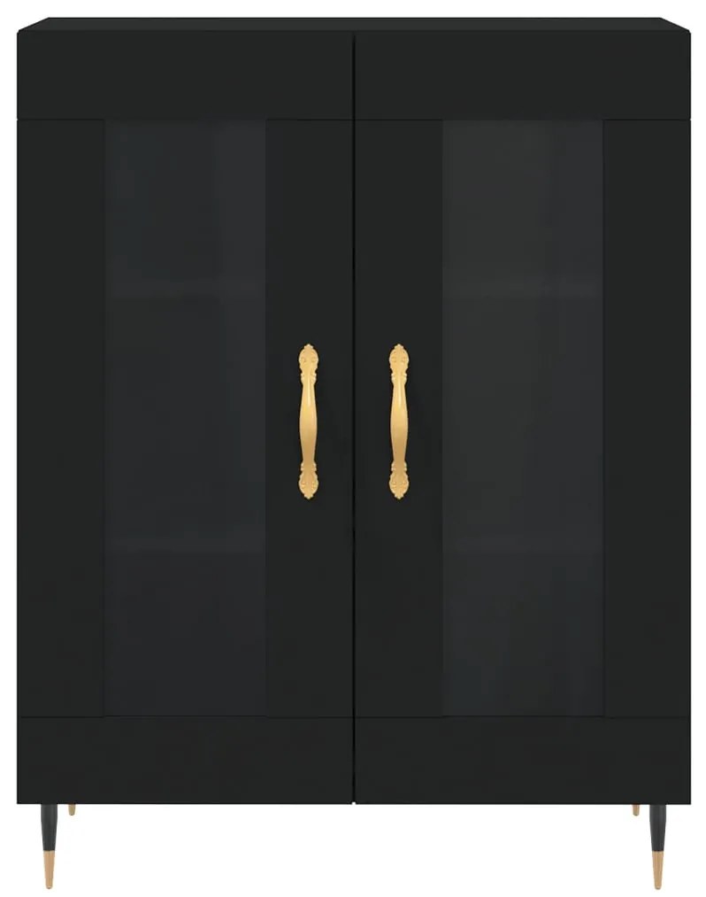 Aparador 69,5x34x90 cm derivados de madeira preto