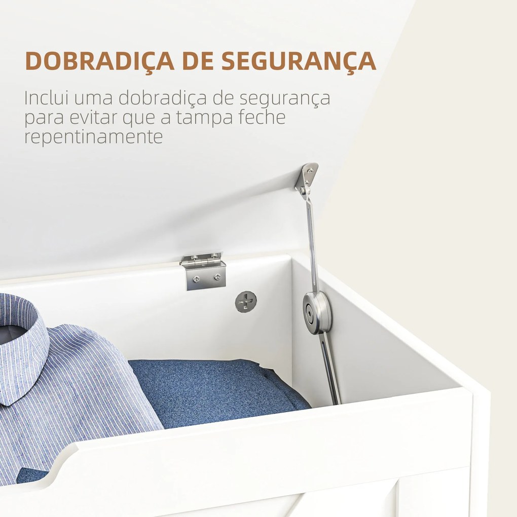 Baú de Armazenamento para Dormitório 100L Baú de Arrumação com Tampa B