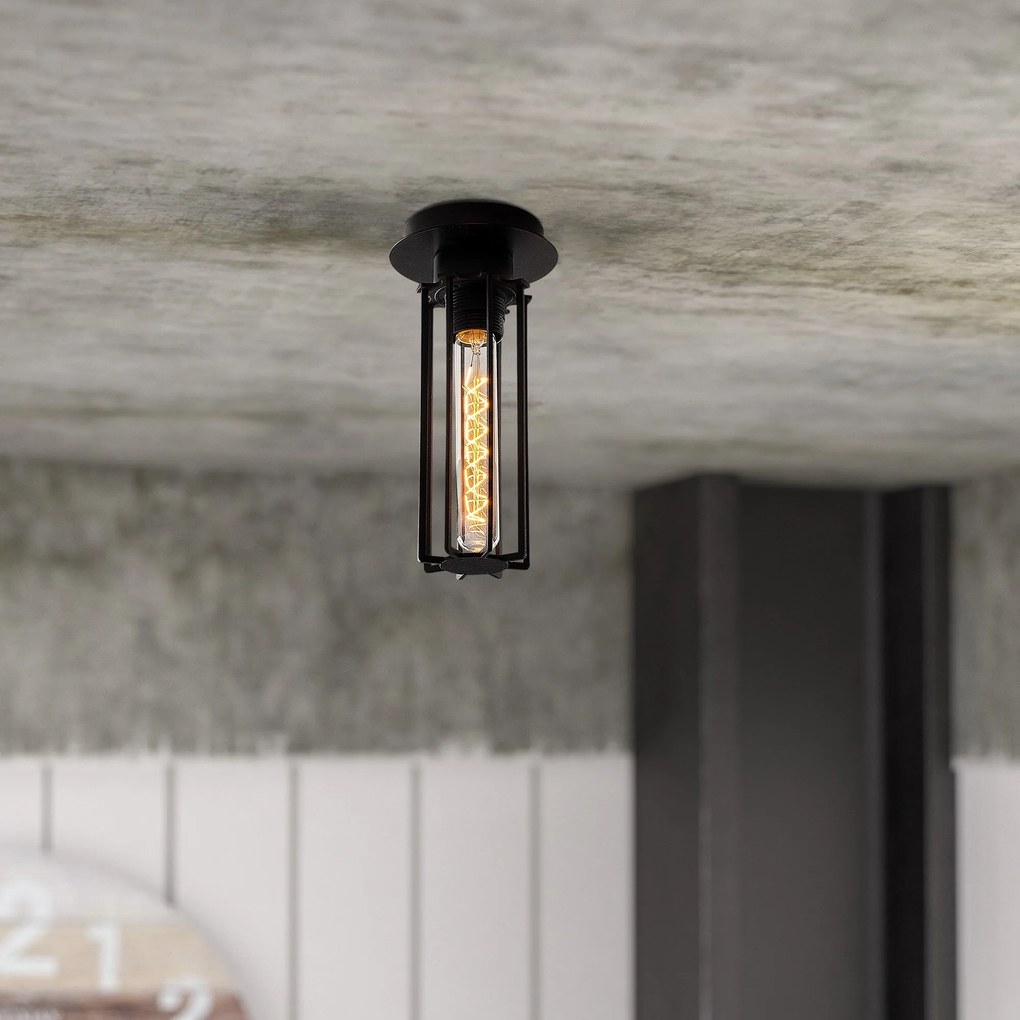 Chandelier Likya – Preto – Diâmetro 12 cm, Altura 25 cm
