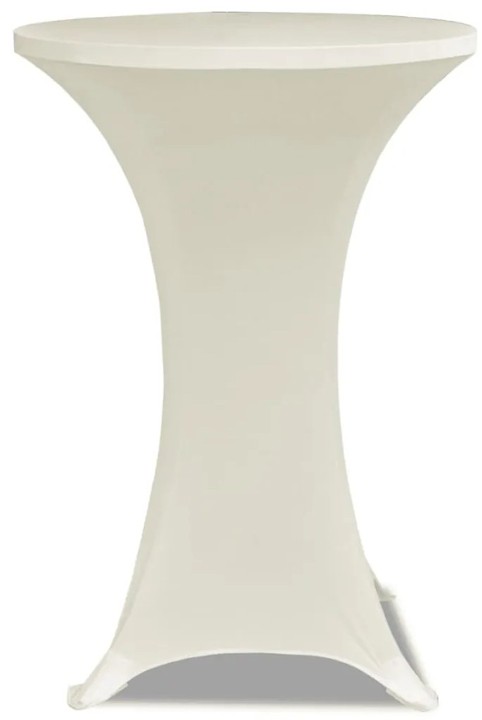 Toalha de Mesa elástica Ø60, Creme / 2 peças