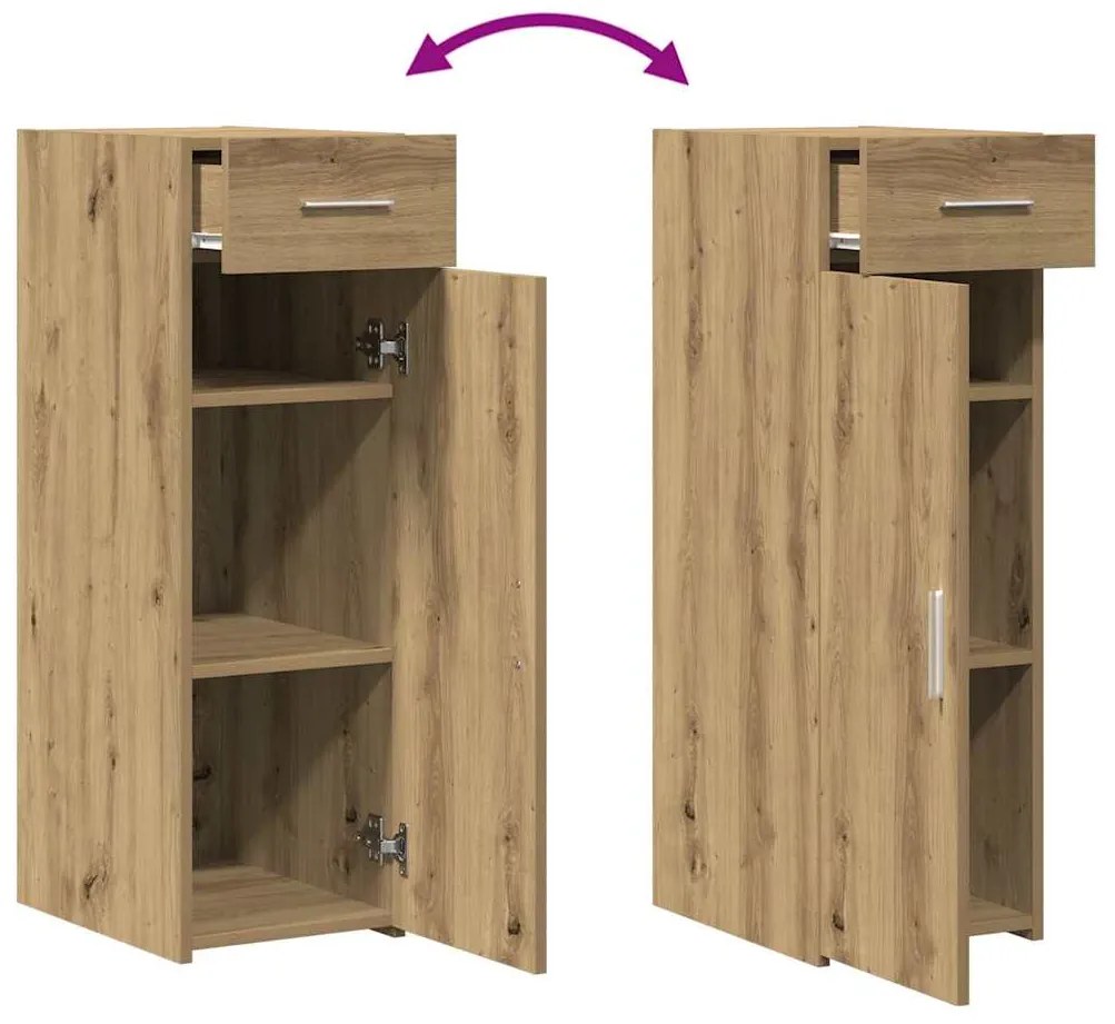 Sideboard vidaXL Artisan Carvalho 30x42,5x93 cm Madeira de Engenharia
