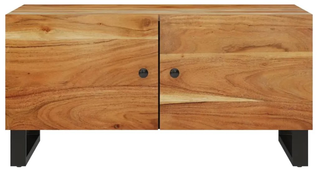 Mesa de centro 80x50x40 madeira de acácia maciça/deriv. madeira