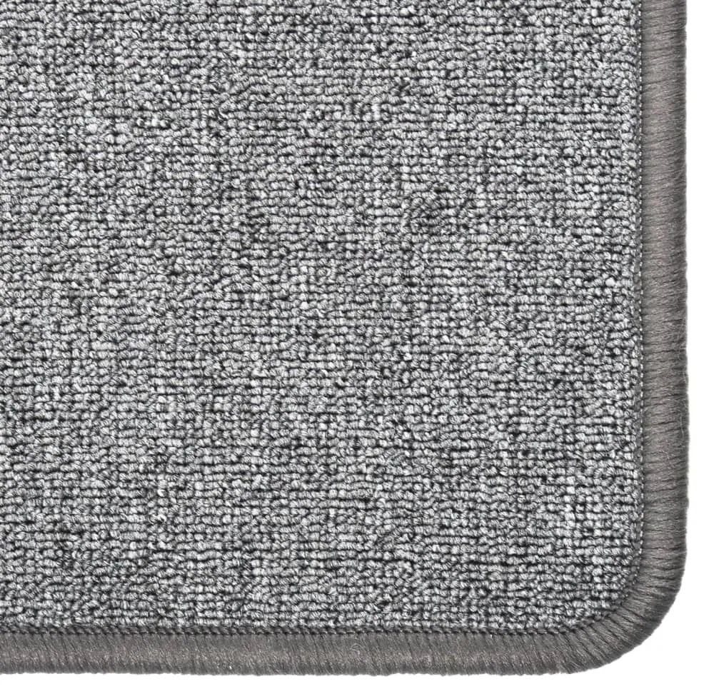 Tapete/passadeira 80x250 cm cinzento-escuro
