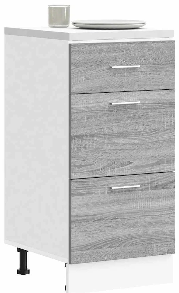 vidaXL Armário inferior “Lyon” cinzento sonoma 40x46x81,5 cm