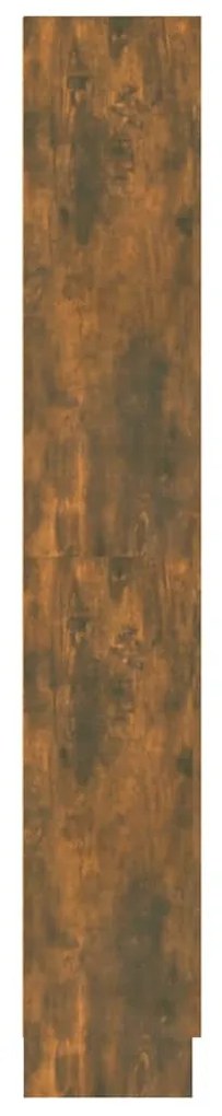 Estante 82,5x30,5x185,5 cm derivados de madeira carvalho fumado