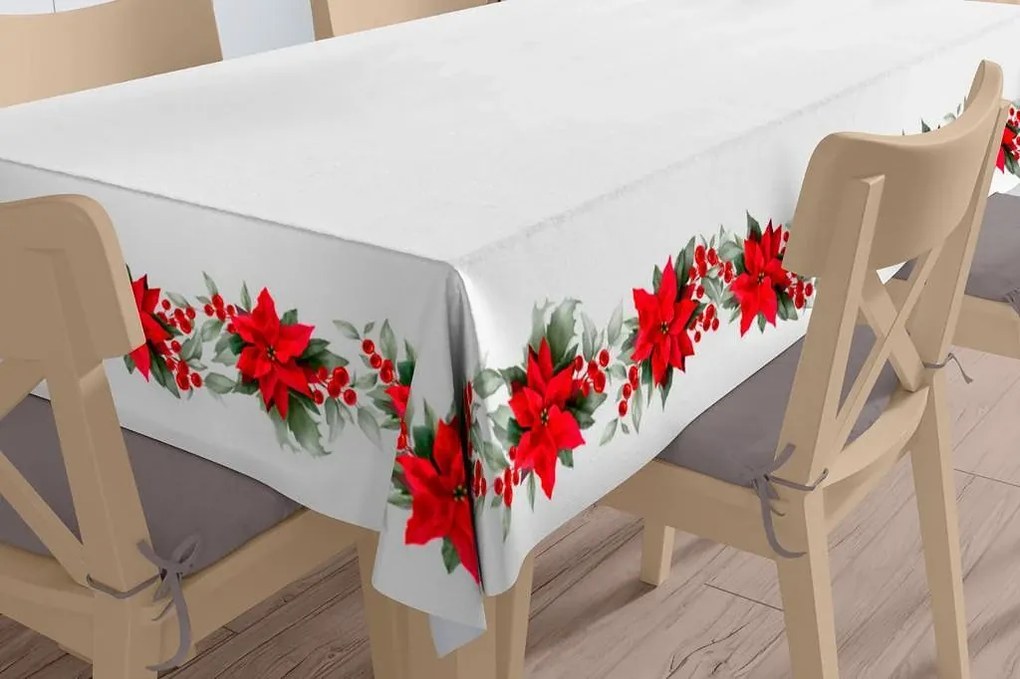 NATAL - Toalha de mesa 150x250 cm - 100% algodão jacquard