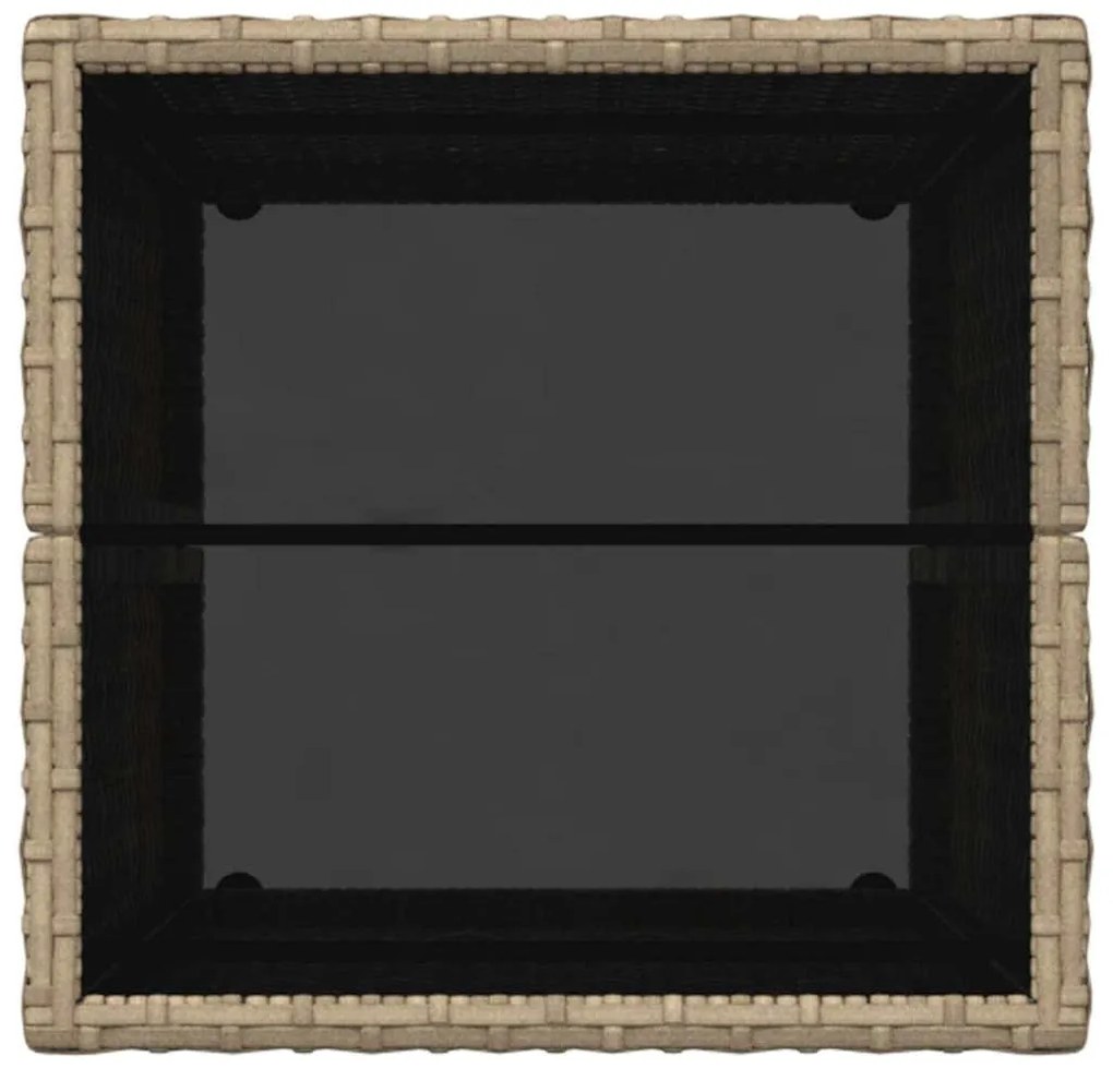 Conjunto de bistrô de jardim vidaXL com 3 peças e almofadas Bege em Ra
