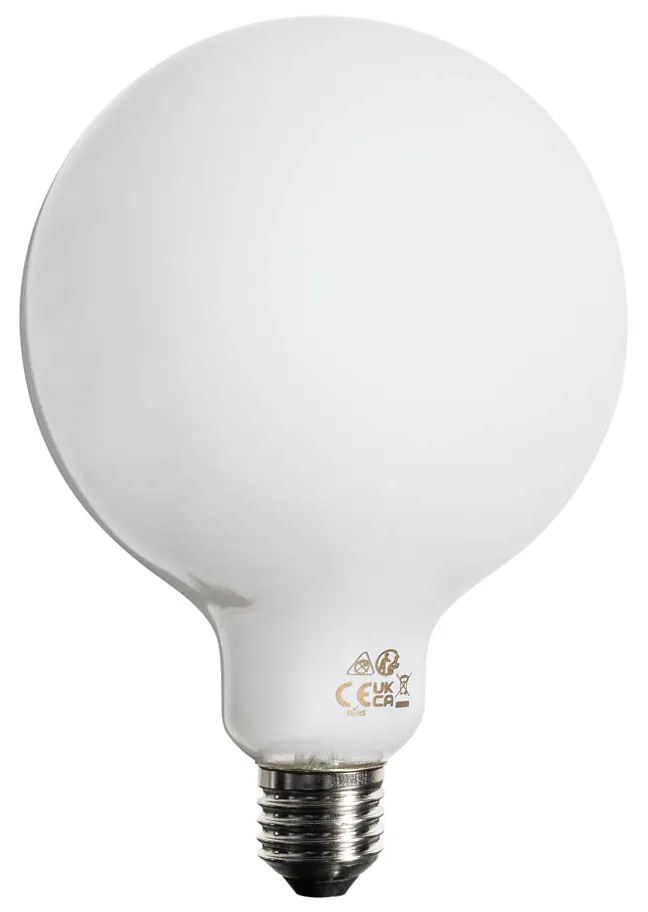 Conjunto de 5 lâmpadas LED E27 reguláveis Opal G125 5W 450 lm 2700K