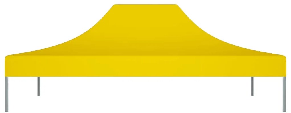 Teto para tenda de festas 4x3 m 270 g/m² amarelo