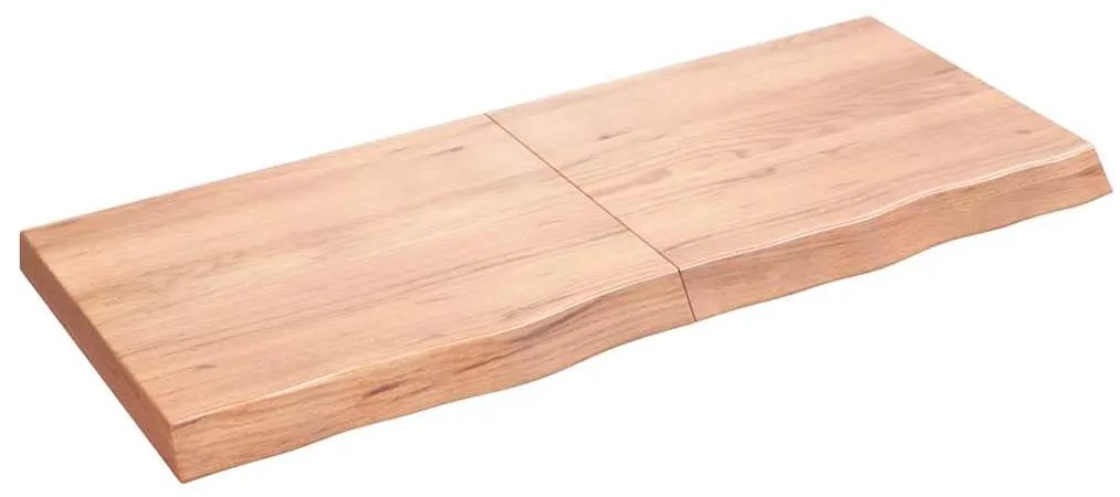Prateleira de parede 120x50x(2-6) cm carvalho tratado castanho