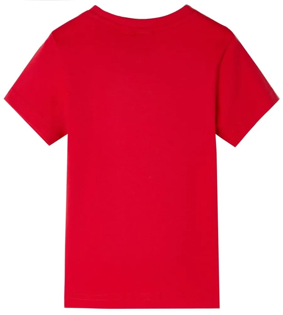 T-shirt para criança vermelho 92