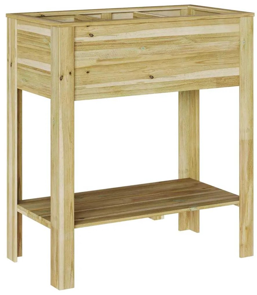 Estante de Plantas para Jardim 85x46x94 cm, em Madeira de Pinheiro Tra