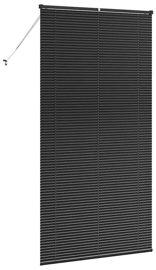 Persiana de Janela com cortinas Outros Manual Preto 120 x 220 cm Alumí