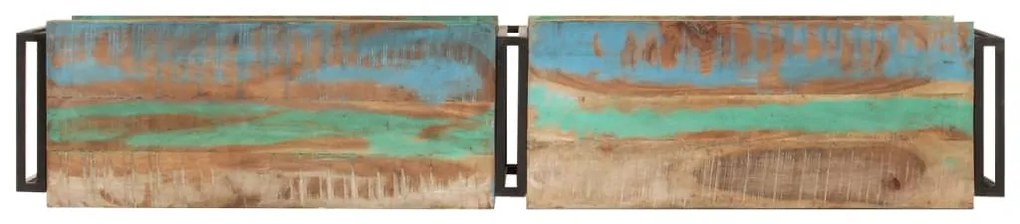Móvel de TV 160x30x40 cm madeira recuperada maciça