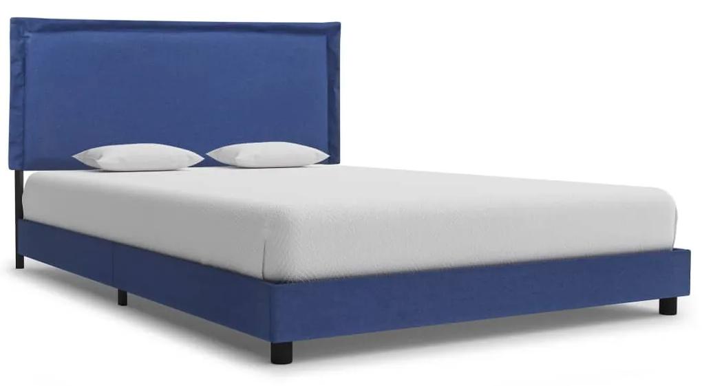 Estrutura de cama 120x200 cm tecido azul