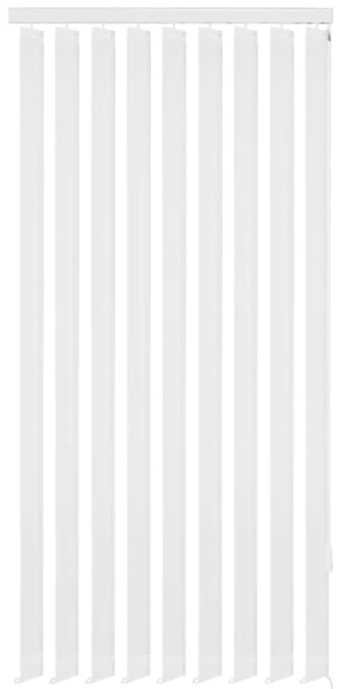 242846 vidaXL Estores verticais 120 x 250 cm tecido branco