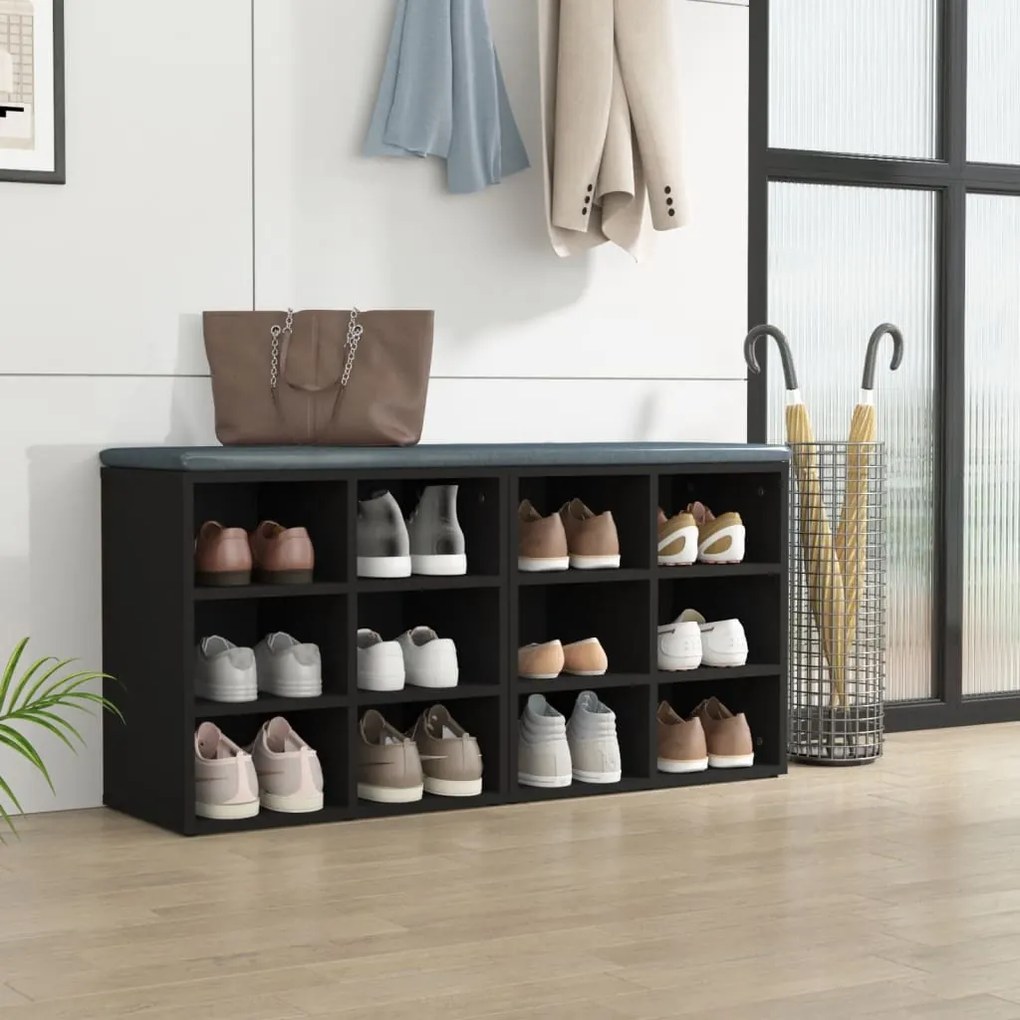 Sapateiras 2 pcs 52,5x30x50 cm preto