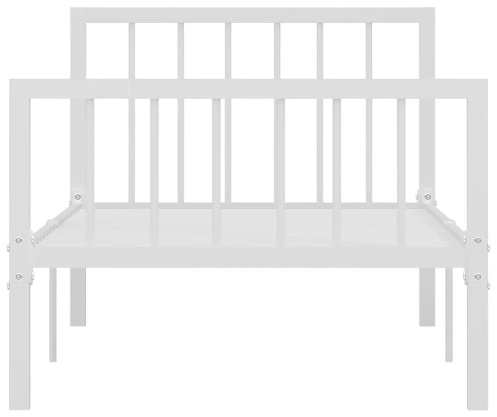 Estrutura de cama metal 90x200 cm branco