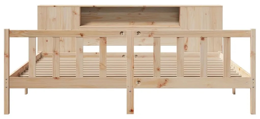 Cama com estante sem colchão 180x200 cm pinho maciço