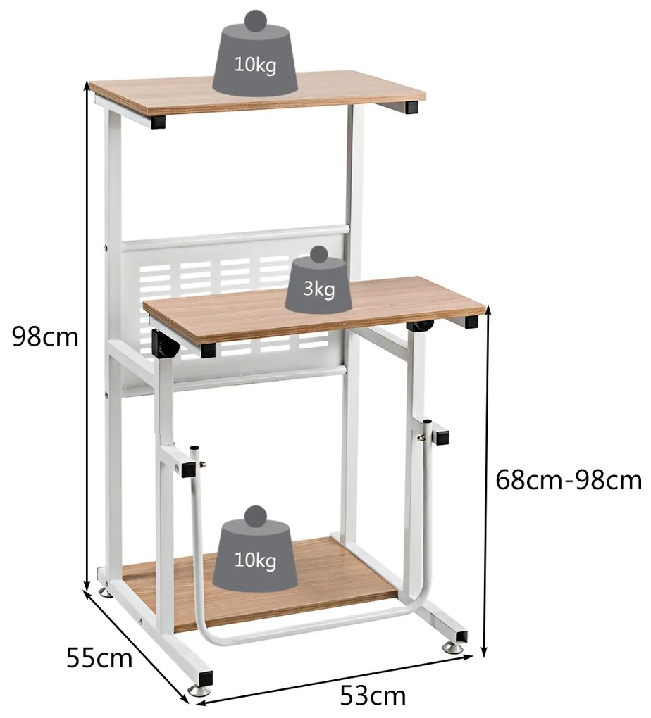Conjunto de 3 mesas de atividades de madeira para crianças e 2 cadeiras - rosa