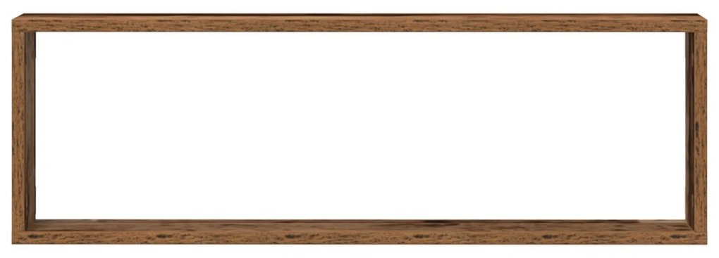 Conjunto de 2 Prateleiras de Parede vidaXL em Madeira Antiga 80x15x26