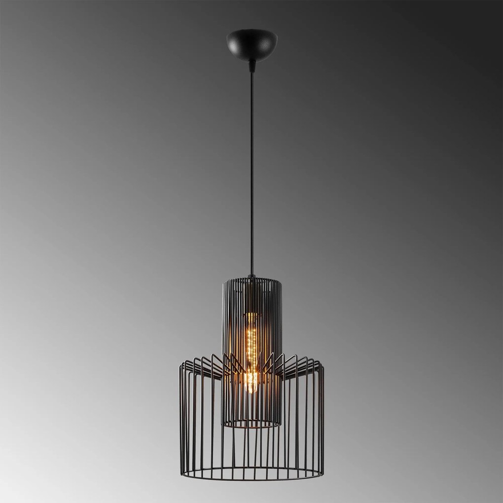 Candeeiro Aramis – Preto – 27 x 27 cm