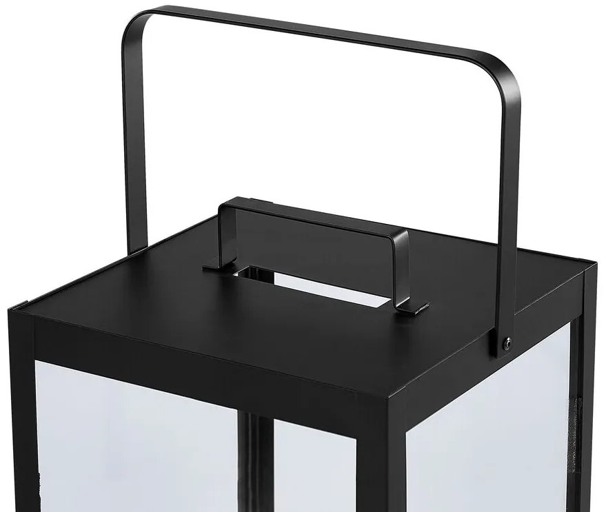 Lanterna de metal preto 41 cm LEPAR Beliani