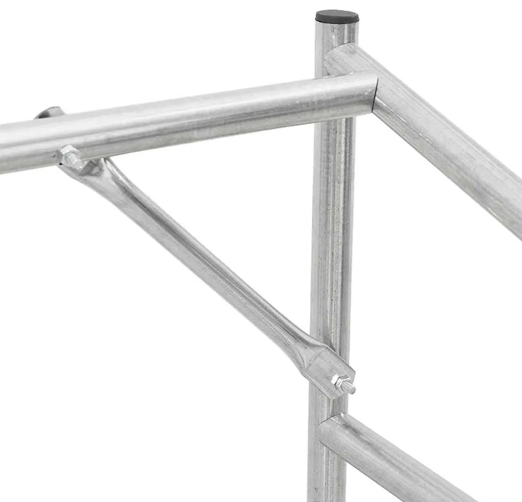 Rack de lenha com tampa de chuva 101x61x110,5cm aço galvanizado