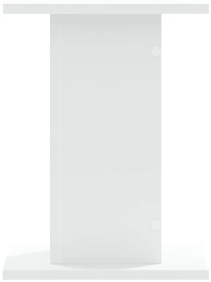 Suportes de colunas 2 pcs 30x30x40 cm derivados madeira branco