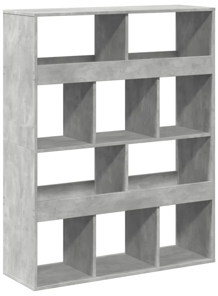 Estante 100x33x125,5 cm derivados de madeira cinzento cimento