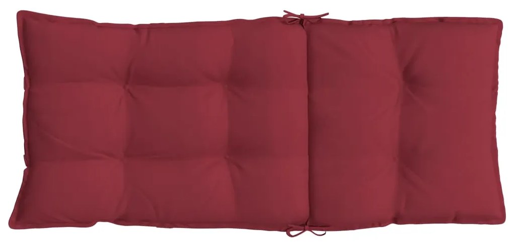 Almofadões p/ cadeira encosto alto 2 pcs oxford vermelho tinto