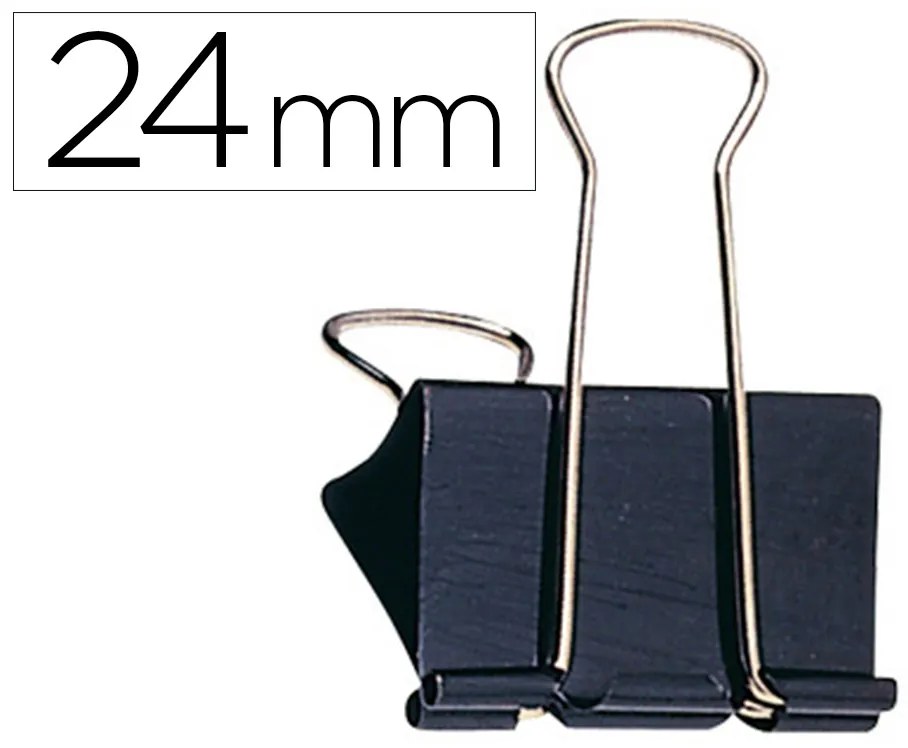 Mola Metálica Q-Connect Reversivel n.2 25 mm Caixa de 10 Unidades Preto