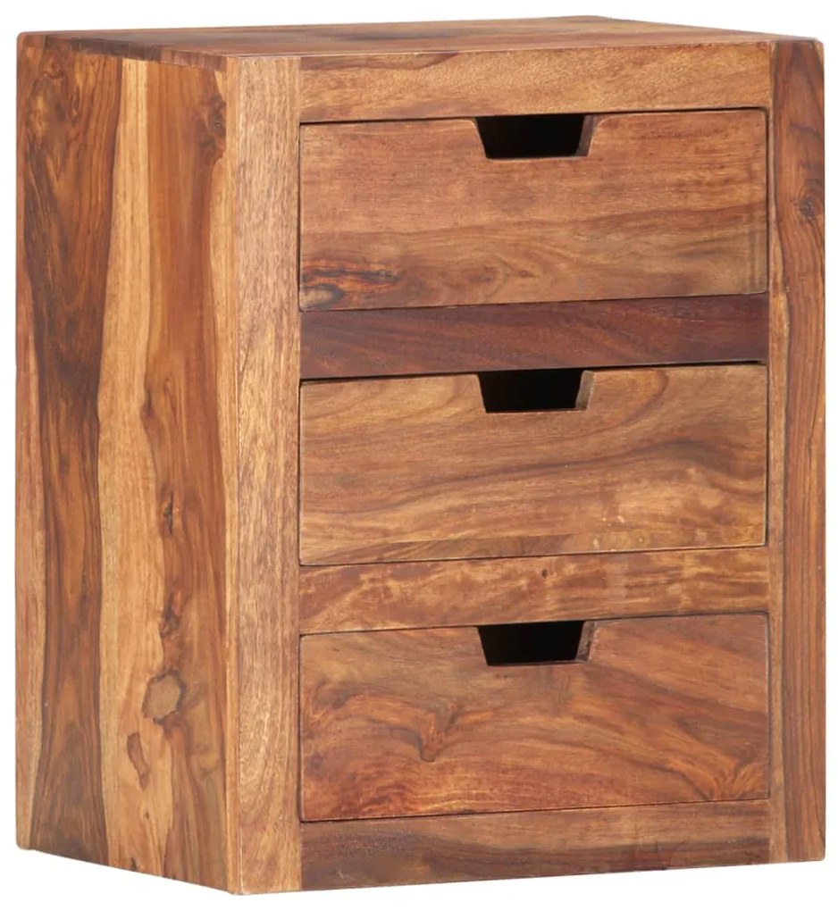 Mesa de cabeceira 40x30x50 cm madeira de acácia maciça