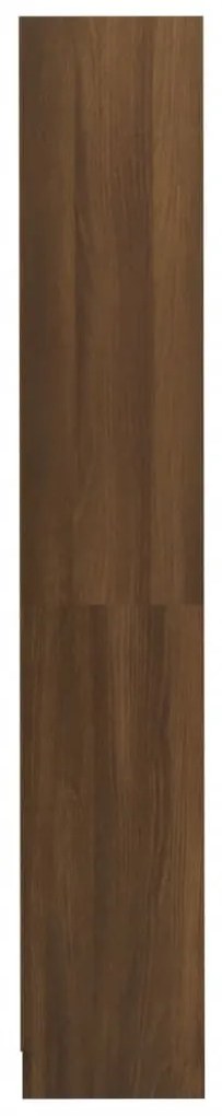Estante 4 prateleiras 80x24x142cm derivados de madeira castanho
