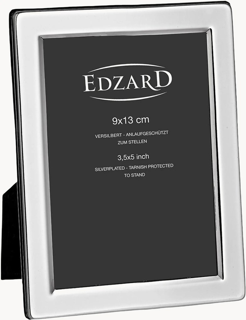 Moldura para fotografia banhada prata Salerno