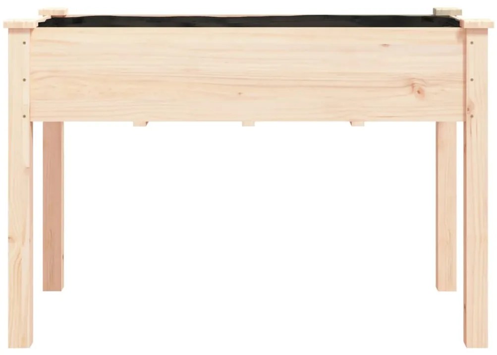 Vaso/floreira c/ forro 118x59x76 cm madeira de abeto maciça