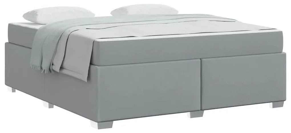 Estrutura da Cama Outros Cinzento-claro 180 x 200 cm tecido