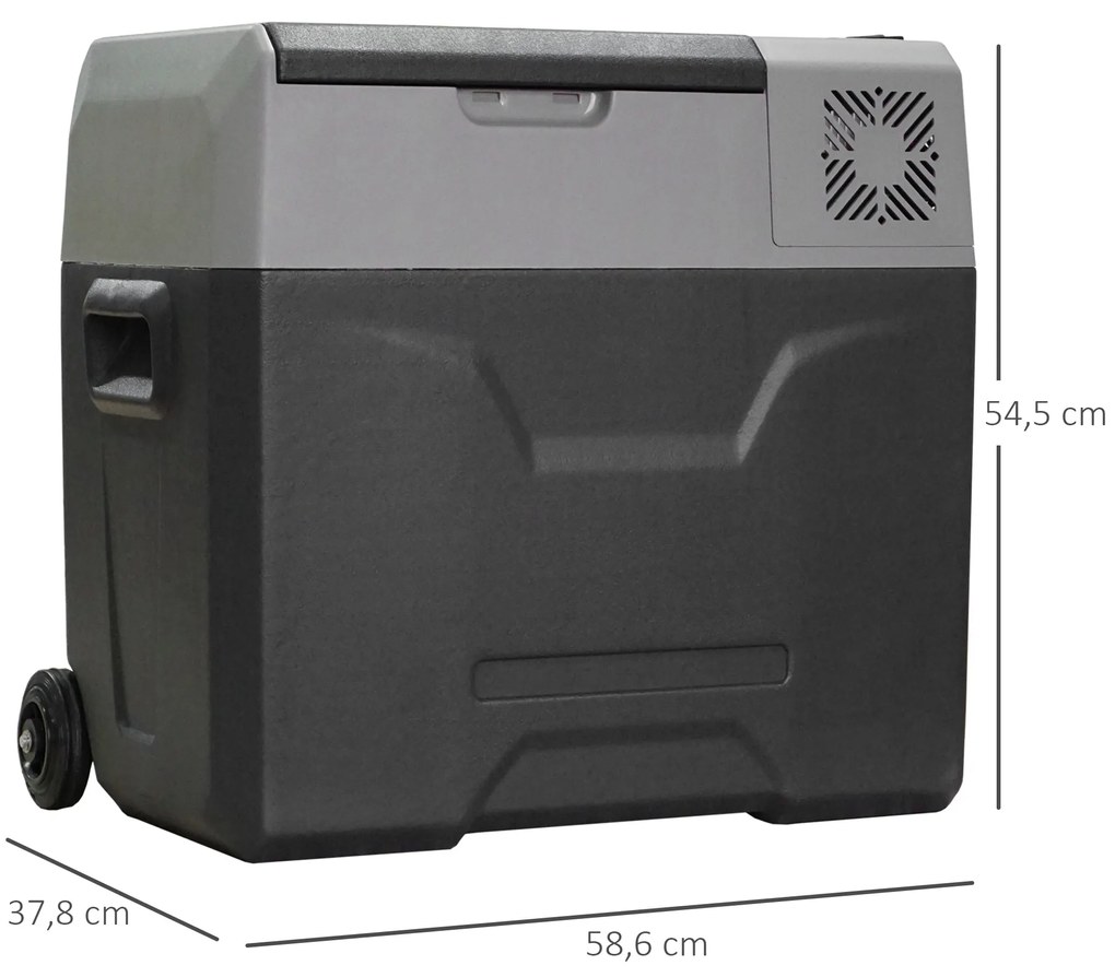Geleira Elétrica Portátil 50L com Compressor Mini Geleira para Carro c