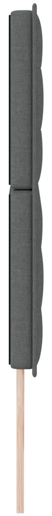 Cabeceira Design Linhas Cinza Escuro 180 cm Tecido