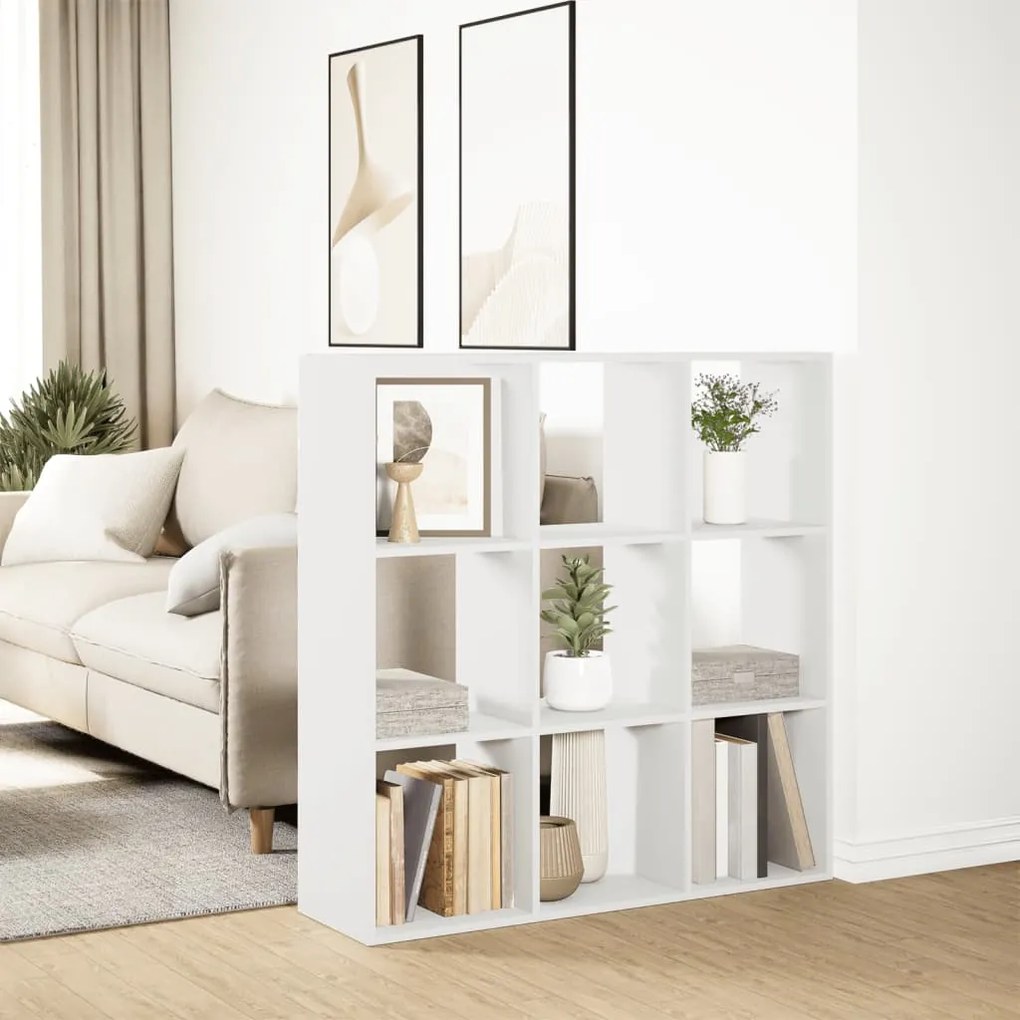 Estante divisória 102x29x103,5 cm derivados de madeira branco
