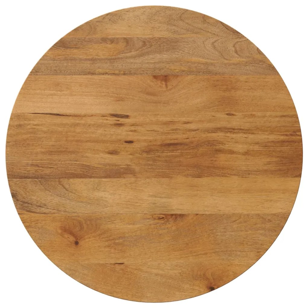 vidaXL Tampo de mesa redondo Ø80x3,8cm madeira de mangueira maciça