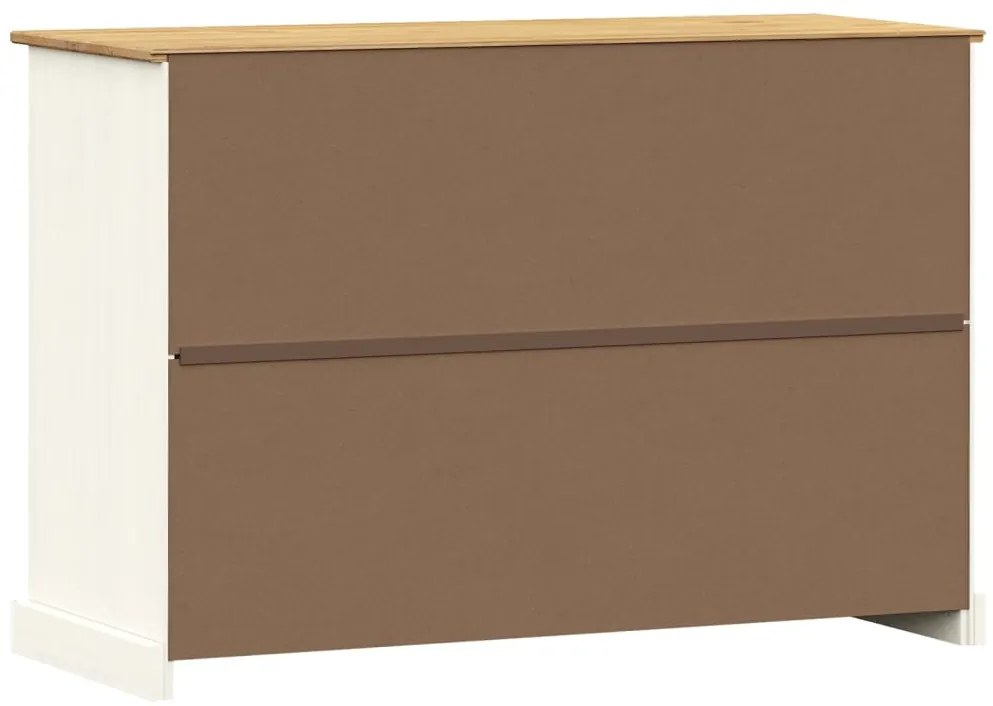 Aparador com gavetas VIGO 113x40x75 cm pinho maciço branco