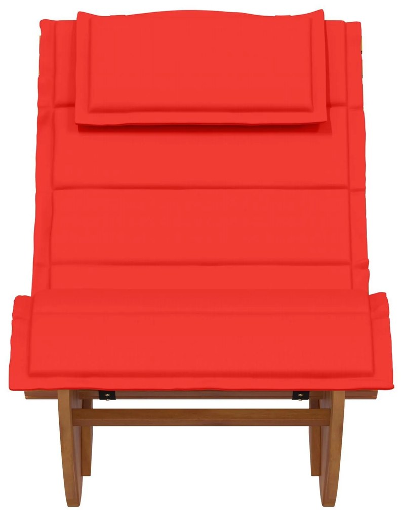 Espreguiçadeiras de Balanço com Almofadas 2 pcs Madeira Sólida Acácia