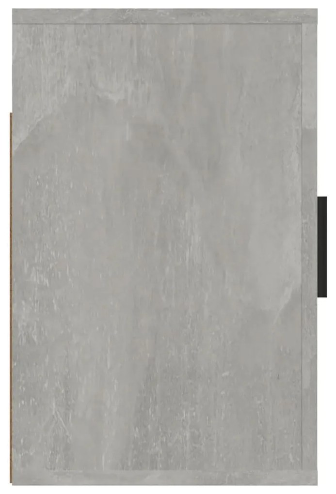 Mesa de cabeceira de parede 50x30x47 cm cinzento cimento