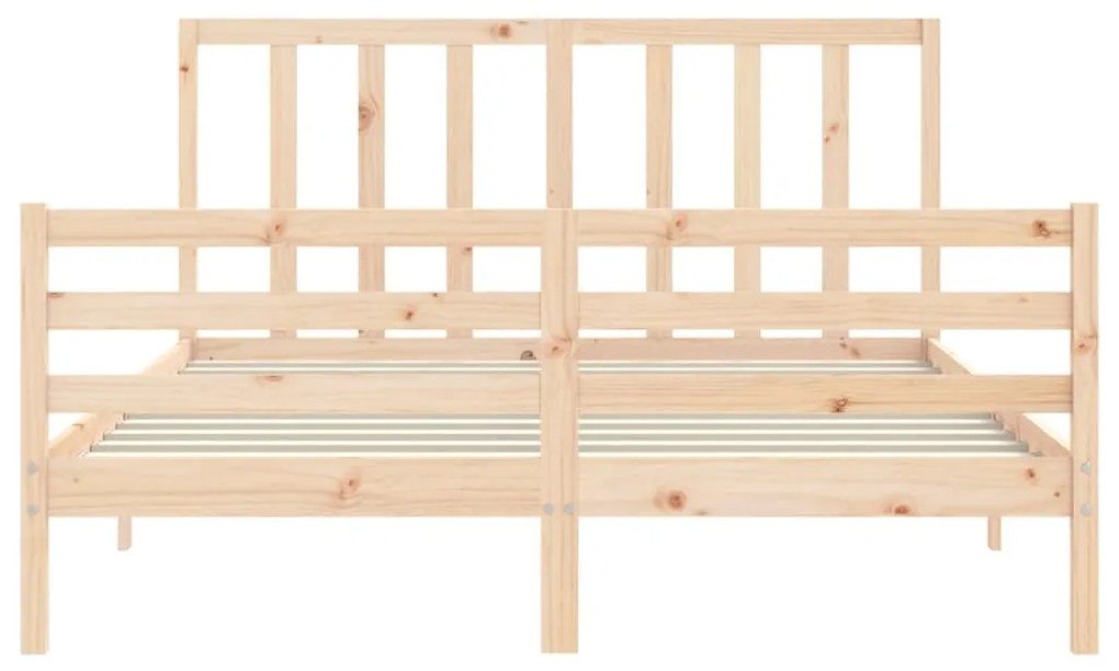 Cama sem colchão 160x200 cm madeira de pinho maciça