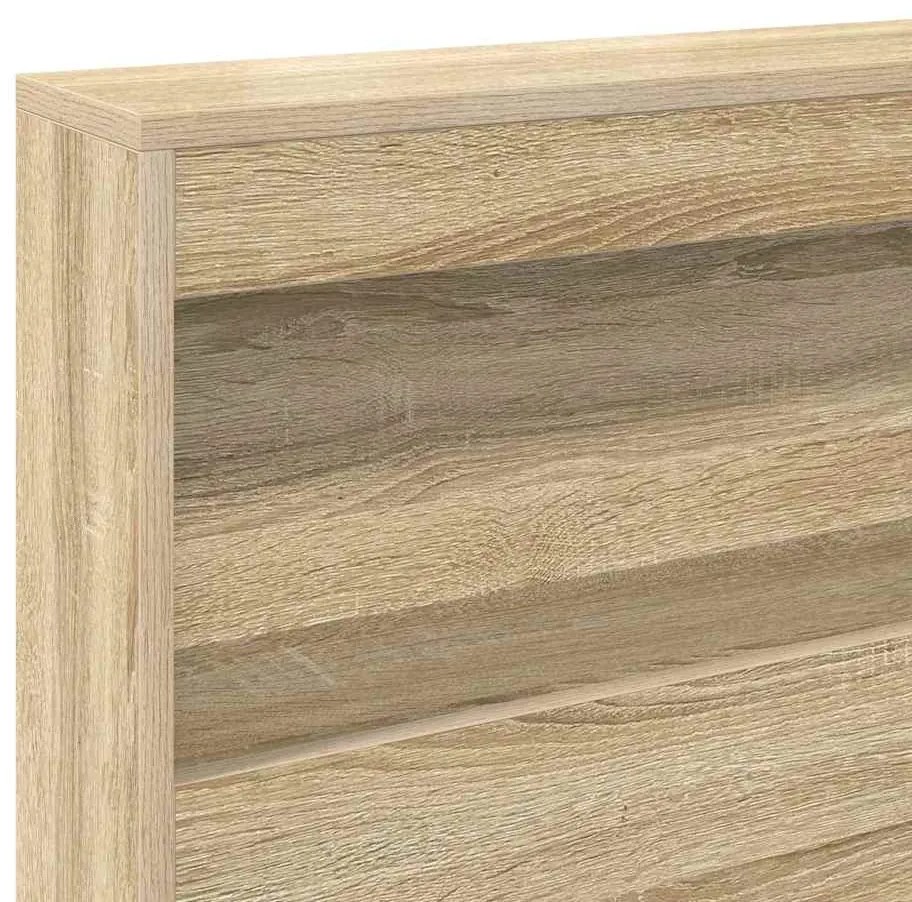 Cama Estante Carvalho Sonoma 75 x 190 cm em Madeira Projetada