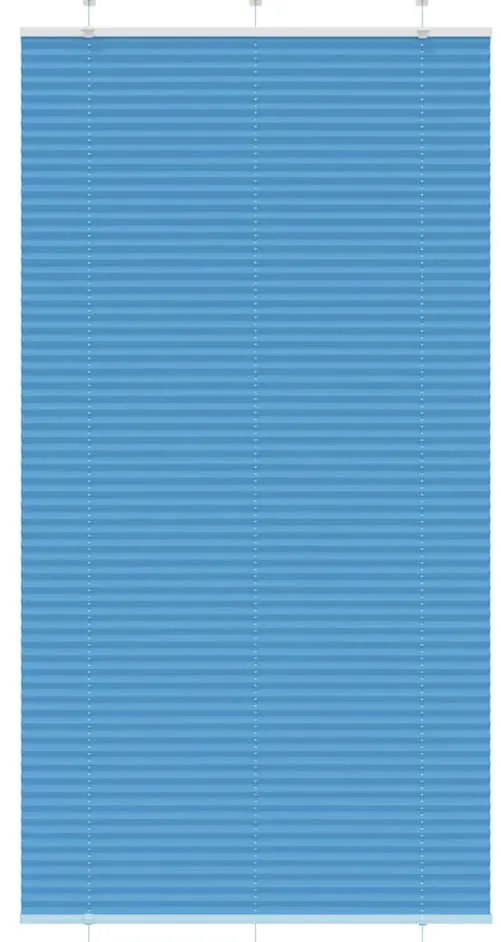 vidaXL Azul Plissada Cega 110x200 cm Largura Tecido 109,4cm Poliéster