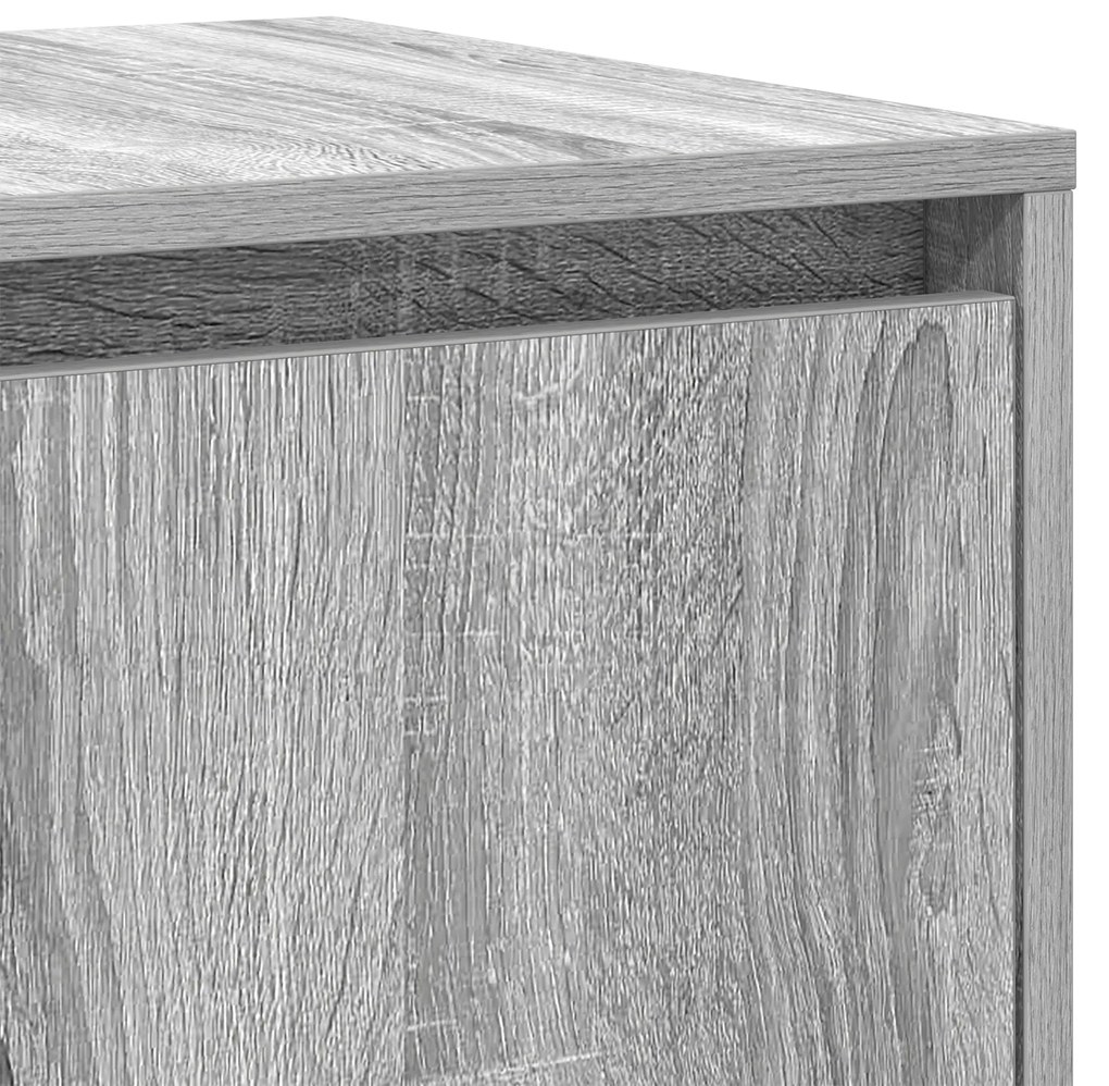 Buffet Cinzento sonoma de Madeira de Engenharia 120 x 41 x 75 cm