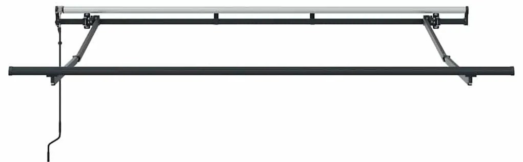 Toldo Retrátil Manual Antracite e Branco