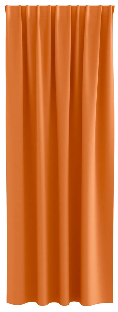 Cortinas opacas 2 pcs Laranja Brilhante 260 x 140 cm Poliéster